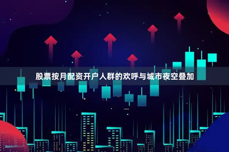 股票按月配资开户人群的欢呼与城市夜空叠加